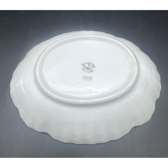 VTG Lefton Hand Painted Butterflies & Flowers W/ Gold Trim Trinket Candy Dish - Picture 5 of 8